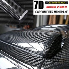 Car Glossy Carbon Fiber Vinyl Film Auto Interior Wrap Stickers 7D -Accessories