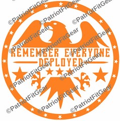 Remember Everyone Deployed,RED,ARMY,Navy,USAF,USCG,Military,Vinyl Decal