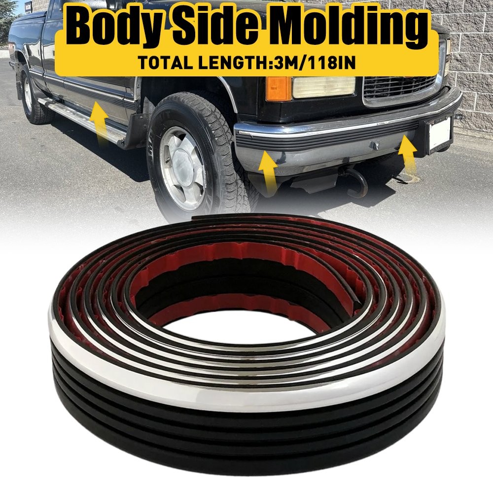 Body Belt Outside Side Molding Protector Roll For 88-98 Chevy GMC Truck