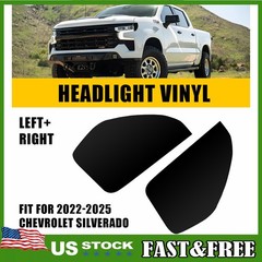 For 22-25 Silverado Custom Trail Boss Headlight Smoke Side Marker Decals 1~10X