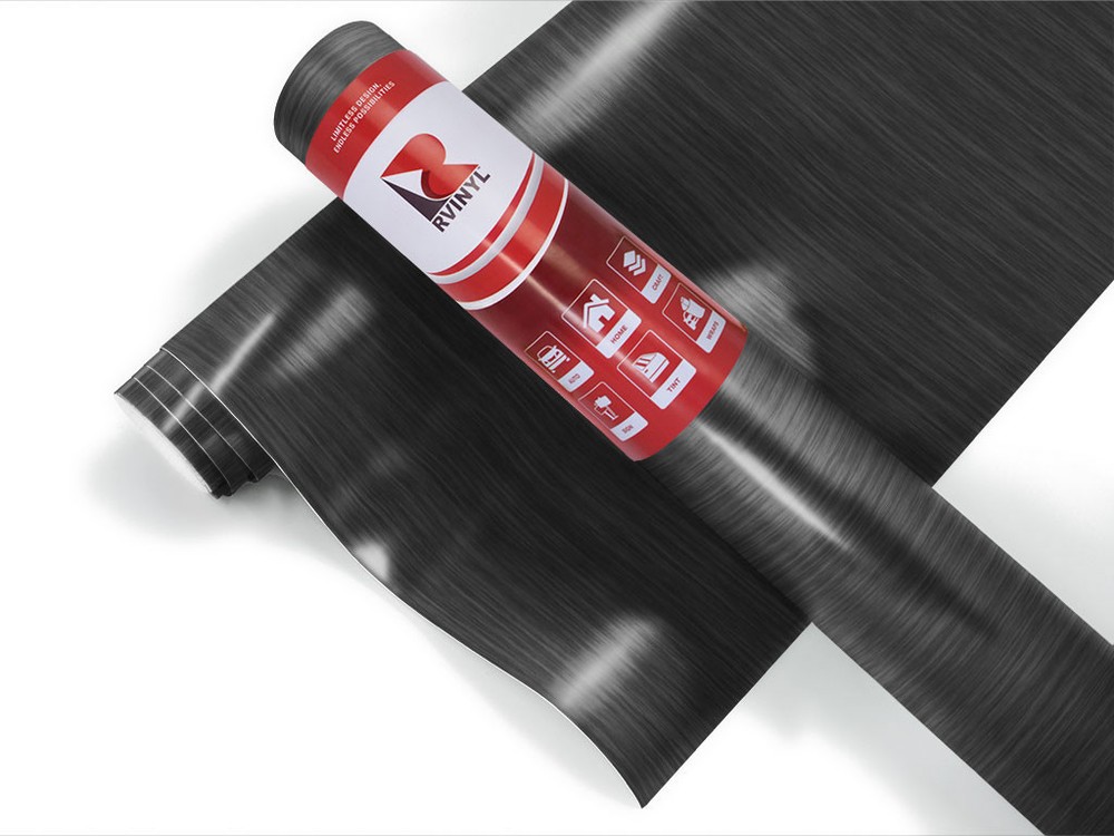 3M Car Film Vinyl 2080 Adhesive Wrap Sheet Roll Brushed Black Metallic BR212