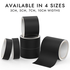 FAFALITHIC 4 in x 30 ft Chrome Delete Vinyl 1.2 inches × 30 feet, Matte Black