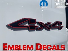 RAM 1500 2 TONE “4×4” Tailgate Emblems Overlay Decal 2025