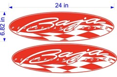 24″ Performance Baja Boat decals stickers graphics 2pk + FREE SHIPPING!