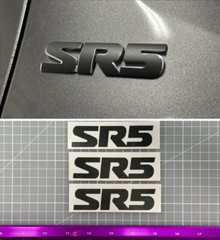 SR5 Matte Black Vinyl Overlay for 2016-2023 Toyota Tacoma OEM Factory Emblem