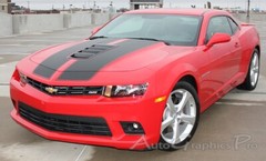 Vinyl Graphic Hood Racing Stripes Decals Pro 3M fits 2014 – 2015 Camaro SS