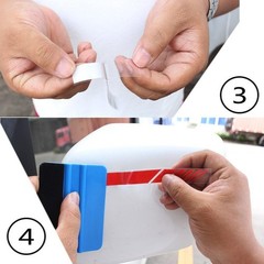 2pcs Car Rear View Mirror Stickers Decor DIY Car Body Sticker Side Decal Stri…