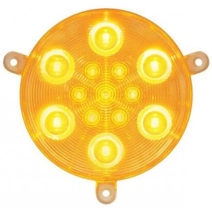 United Pacific 37617 Daytime Running Light, 13 LED, Amber LED/Clear Lens, for 20