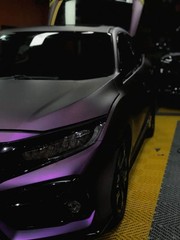 PET Ultra Matte Ghost Purple Vinyl Wrap Film Roll Self Adhesive Motorbike Car Wr