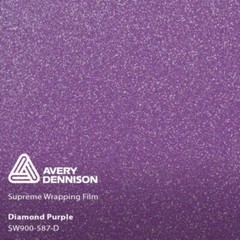 Avery Dennison SW900 Supreme Gloss Purple Diamond Vinyl Car Wrap Film | 587-D