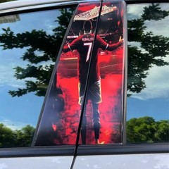 2PCS Car middle column sticker Nezha2 ONE PIECE window B pillar protective film