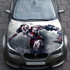 War Car Hood Wrap Decal Vinyl Sticker Full Color Graphic Fit Any Car God 3M
