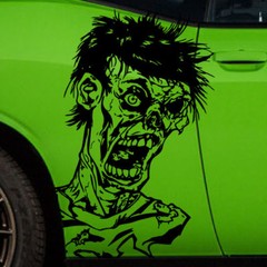 Zombie Grunge Walking Dead Vinyl Decal Car Truck SUV Vehicle Graphic Hood Pickup