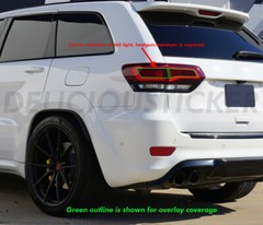 Fits 2014-2021 Jeep Grand Cherokee Tail Light Rear Smoke Tint Overlay Vinyl Dark