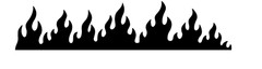 Flames Vinyl Decal Laptop Car Truck SUV Flame Decal Racing Flames