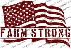 Farm Strong Flag,Heart Of Our Nation,Farming,Agribusiness,Dairy Farm,Vinyl Decal
