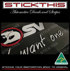 HSV I Just Want One Rear Window Decal Sticker – VE VF Clubsport R8