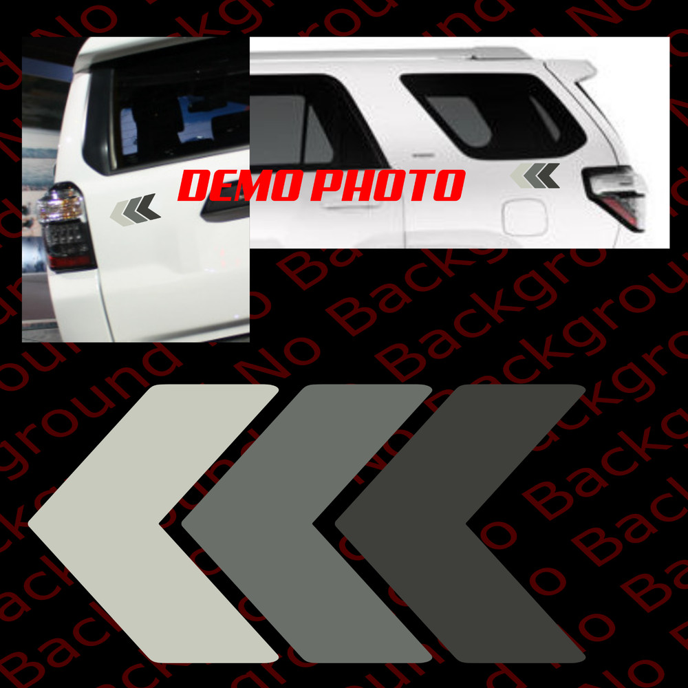 GREY Arrow Stripe Vinyl Die Cut Decal Fits RETRO 4RUNNER Tacoma Tundra TY009A