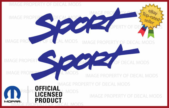 (2x) 1997-2003 Jeep Wrangler SPORT logo side decals stickers Purple SJ3Y7