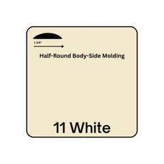 1 3/8″ X 50′ Half-Round Body Side Molding for Cars and Trucks