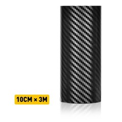Carbon Vinyl Fiber Film Anti Door Sill Scratch Scuff 3.93inch*10ft 5D Sticker