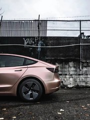 Milliotone Satin Metallic Rose Gold Premium Vinyl DIY Custom Car Wrap
