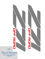 Z71 4×4 Off Road Decal Vinyl Sticker Fits Chevy Truck Silverado 1500 SILVER/RED