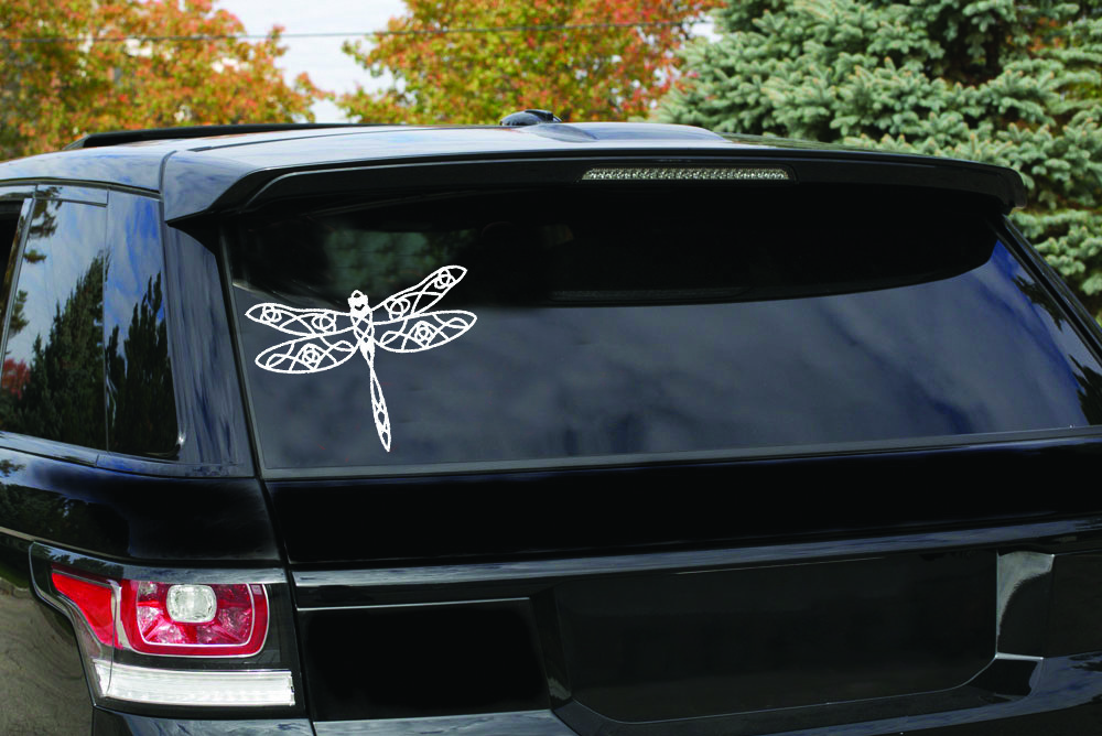 Beautiful Butterfly tattoo art for Laptop car truck laptop decal sticker 6″White