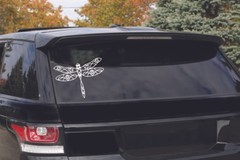 Beautiful Butterfly tattoo art for Laptop car truck laptop decal sticker 6″White
