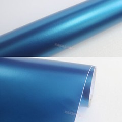Full Car Wrap Blue Pearl Metal Satin Chrome Glitter Vinyl Sticker 50FT x 5FT US