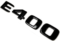 E400 BLACK FOR MERCEDES REAR TRUNK EMBLEM BADGE NAMEPLATE DECAL LETTER NUMBER