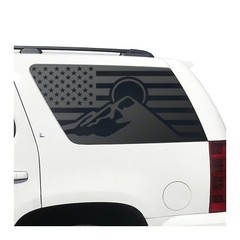 USA American Flag w/outdoor mountain Decals for 2007-2014 Chevy Tahoe LS CT3-CX2