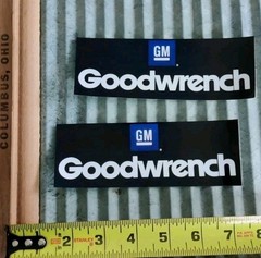 2 Toolbox 6″ GM Goodwrench Racing decals. NASCAR NHRA stickers.