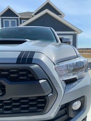 Tacoma Upper Grille 3 Racing Stripe Decals TRD Universal Grille Racing Stripes