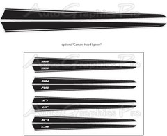 2010-2015 Chevy Camaro HOOD SPIKES Spears Vinyl Decals Stripes Pro 3M Graphic