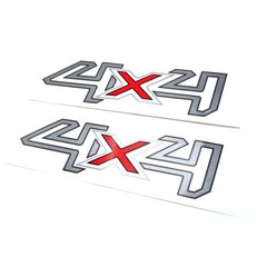 Bedside Sticker Decal 4×4 Silver Trim Silver For Ford Ranger Mc 2015 2018