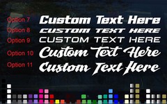 Custom Windscreen Decal Sticker Windshield Banner 50cm ~ 130cm up to 12cm high