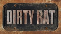 ProSticker 746 (One) 4″x 8″ Rat Rod Dirty Rat Decal Sticker Not A License Plate