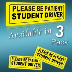 Magnetic Student Driver Signs – High Visibility Safety Stickers for New Drivers