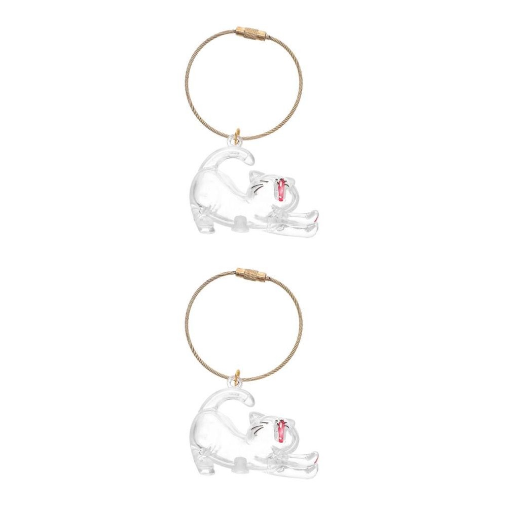 2 Count Pet Lost Hair Keychain Clip Storage Organizer Dog Keepsake