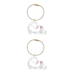 2 Count Pet Lost Hair Keychain Clip Storage Organizer Dog Keepsake