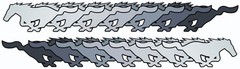 “Running Horses” Horse Decals Graphics 2 each both sides For Car or Trailer