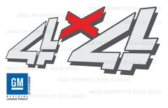 99 – 06 Sierra Silverado 4×4 decals – F – bed side truck stickers 1500 2500 HD