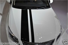 Car Stickers Racing Dual Stripe 11” for CROWN Vinyl Hood Roof Rear Decals ZC699