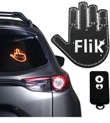 FLIK Me Baby LED Hand Sign Remote Control Interactive Amber Light Car Decal
