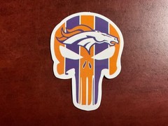 Motorcycle Sticker for Helmets or toolbox #4,925 NFL Denver Broncos