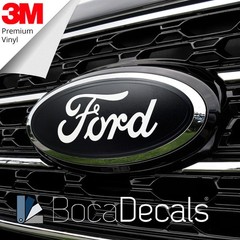 BocaDecals Emblem Overlay Insert Decals For 2025-2026 Ford Maverick (Set of 2)