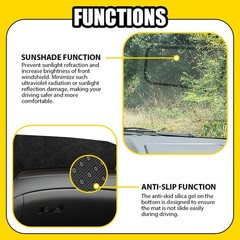 Dashboard Cover Mat Pad Carpet For Toyota Corolla 09-13 DashMat Anti-Glare 1-5X