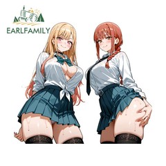 EARLFAMILY Sailor Suit Kitagawa Marin Makima Car Sticker Personal Window