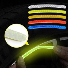 20PCS Blue Car Wheel Decorative Reflective Stickers Night Safety Warning Decal